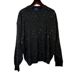 Cambridge Classics XL Dark Gray‎ Acrylic Wool Blend Pull Over Grandpa Sweater
